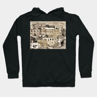 Old egyptian arabic village, Black and white vintage photography Hoodie